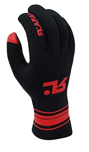 Mountain Bike Gloves : RAFAL NEORBKREDL Unisex Adult Winter Neoprene Gloves - Multi-Colour, Large
