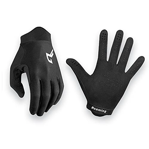 Mountain Bike Gloves : Roaming MTB Gloves for Dirty BMX Trail Cross Racing Improve Control and Bar Feel -3D Airline Lightweight Summer Full Finger Gloves Road Cycling Gloves for Men Women