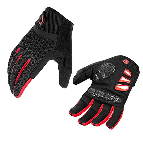 Mountain Bike Gloves : ROCKBROS Thermal Gloves Cycling Gloves for Men Women Full Finger Non-slip MTB Gloves Touch Screen Gloves Fit for Cycling, Running, Riding, Skating, Hiking