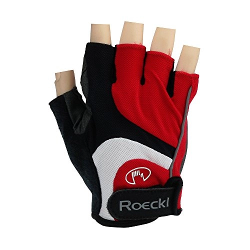 Mountain Bike Gloves : Roeckl cycling gloves summer MTB Short Finger Red White Grey Black 1262, handschuhgröße:7 1 / 2