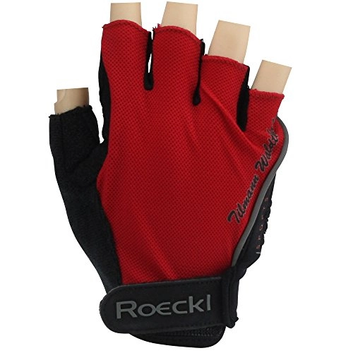 Mountain Bike Gloves : Roeckl cycling gloves summer MTB Short Finger Tilmann Waldthaler Red 1259, handschuhgröße:7 1 / 2