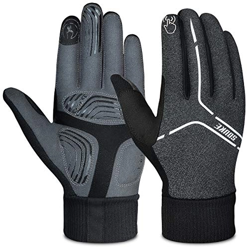 Mountain Bike Gloves : Souke Sports Cycling Gloves Men Women Gel Shock Absorption Full Finger MTB Gloves with Touchscreen Finger Anti-Slip Mountain Bike Gloves