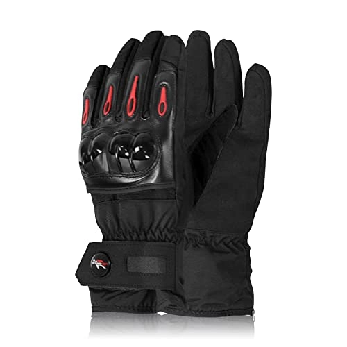 Mountain Bike Gloves : Touchscreen Motorcycle Gloves, Winter Waterproof and Windproof Thickened Motorcycle Gloves for MX, MTB, Mountain Bike, Motorcross, Climbing, Hiking and Other Outdoor Sports