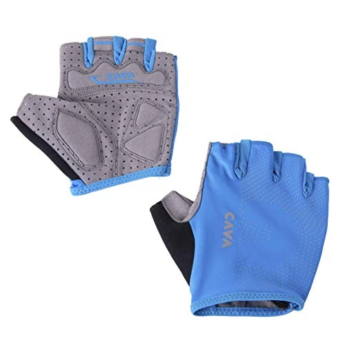 Mountain Bike Gloves : VCACA Sports Short Finger Gloves for Mountain Bike Bicycle, Breathable and Snug fit, for Men and Women Blue XL