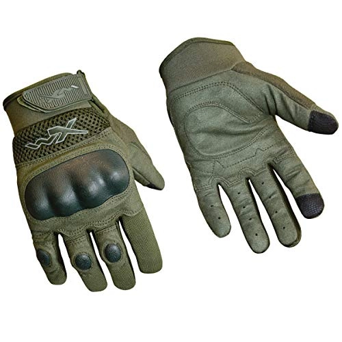 Mountain Bike Gloves : Wiley wg702xl Unisex Adult Tactical Gloves, Olive Green
