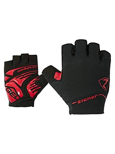 Mountain Bike Gloves : Ziener Men's CAFAR Bicycle, mountain bike, cycling gloves | Short finger - breathable / cushioning / non-slip, , intense red, 8.5