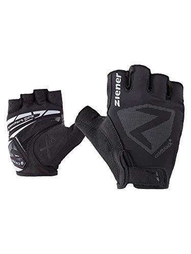 Mountain Bike Gloves : Ziener Men's CANSEN Bicycle, mountain bike, cycling gloves | Short finger - breathable / cushioning / reflective, , Black, 8