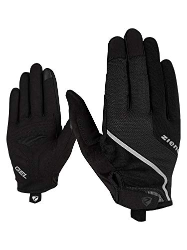 Mountain Bike Gloves : Ziener Men's CLYO TOUCH TOUCH bicycle, mountain bike, cycling gloves | Sticky finger with touch function, , Black, 10