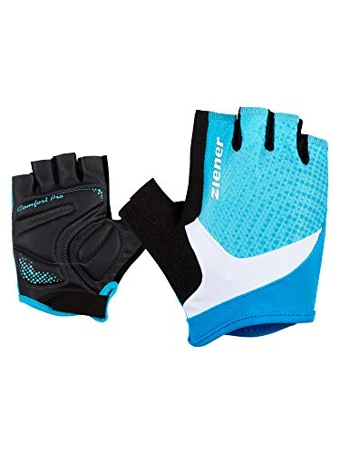 Mountain Bike Gloves : Ziener Women's CENDAL Mountain Biking / Cycling Gloves, Short Fingers, Breathable / Damping, Sea, 7 (EU)