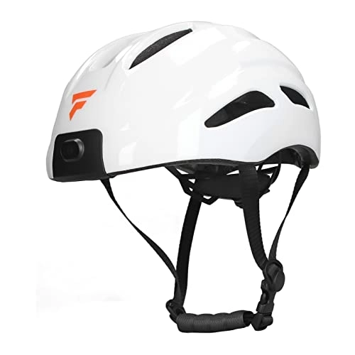 Mountain Bike Helmet : Aatraay Smart Bike Helmet, Adults Smart Bike Helmet with 1080P Camera Turn Signal Road Mountain Bike Riding Equipment 32G Micro Memory Card Included (White)