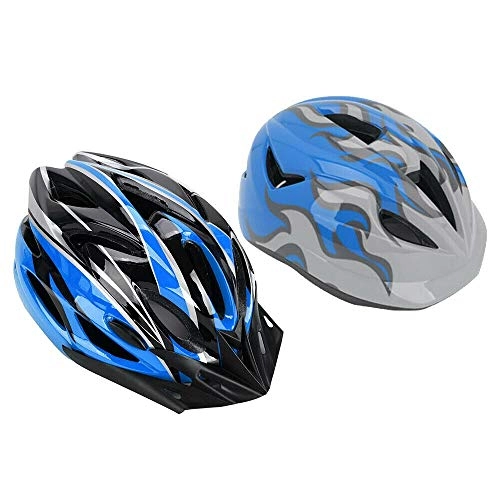 Mountain Bike Helmet : ADHW Kids bicycle helmet Bicycle Cycling MTB Skate Helmet Mountain Bike Helmet (Color : Blue)