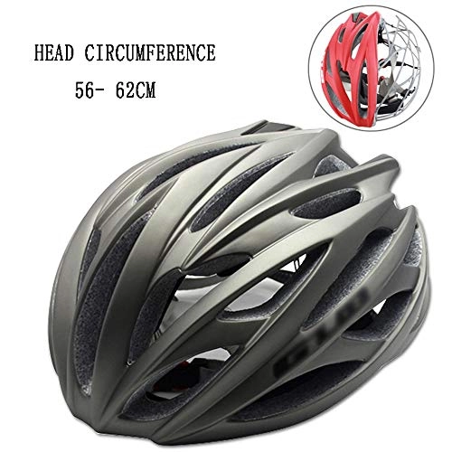 Mountain Bike Helmet : Adjustable Adult Cycling Bike Helmet, Ultralight Stable Road / Mountain Bike Cycle BMX MTB VTT Helmets for Mens Womens (58-62CM)