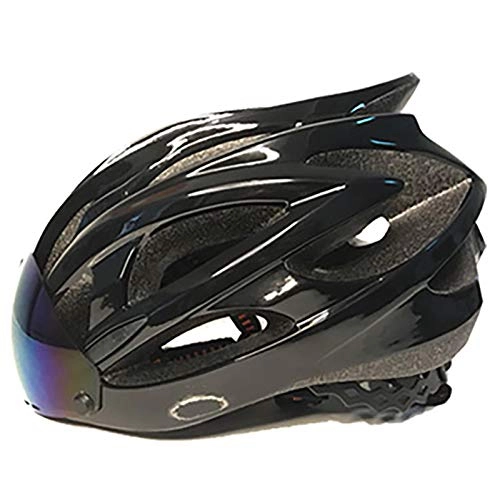 Mountain Bike Helmet : Adult Bike Helmet, Bicycle Helmet with LED Light CPSC ECE / DOT Certified Cycling Helmet for Men Women Adjustable Ultralight Stable Mountain Road Biking Helmets A