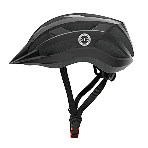 Mountain Bike Helmet : Adult Bike Helmet Cycling Bicycle Helmet Mountain Bike Helmet Adjustable Lightweight Urban Commuter Multi-Sport Helmets With Visor for Teenage Boys CE Certified (Black, M)
