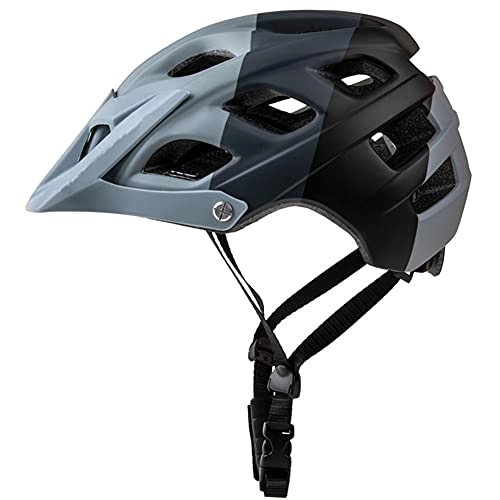 Mountain Bike Helmet : Adult Bike Helmet with Visor, 22 Vents, Cycling Bicycle Helmets Adjustable Lightweight Youth Mens Womens Ladies for BMX Skateboard MTB Mountain Road Bike 55-61cm