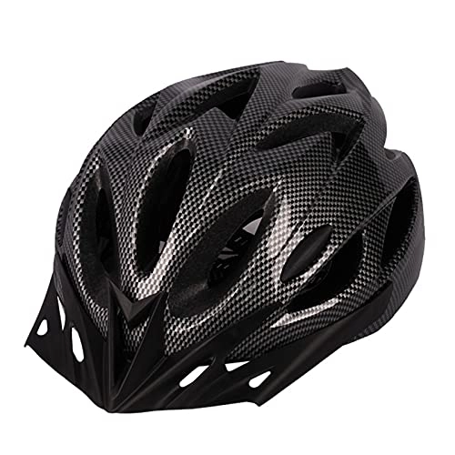 Mountain Bike Helmet : Adult Cycling Bike Helmet, Bicycle Helmet, Safety Protection, Adjustable Ultra Lightweight Helmets, Detachable Visor, Comfortable Breathable Mountain Road Helmet, for Skateboard / MTB / Men / Women, black