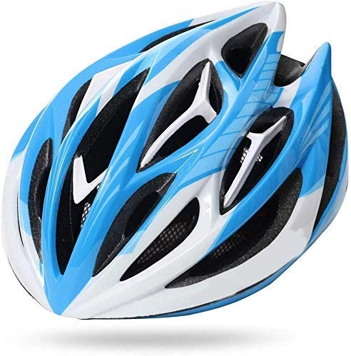 Mountain Bike Helmet : Adult Men And Women Mountain Bike Helmet Integrated Helmet Riding Helmets Cycling Equipment Effective xtrxtrdsf (Color : Blue)