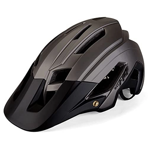 Mountain Bike Helmet : AFSDF Bike Helmet 56-62CM with Visor Cycling Bicycle Helmets Adjustable Lightweight for BMX Skateboard MTB Mountain Road Bike, C