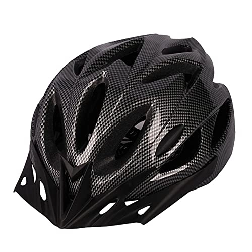 Mountain Bike Helmet : AFSDF Bike Helmet Detachable Brim Breathable MTB Mountain Bicycle Helmet for Unisex Men Women Adjustable Cycle Helmets, Black