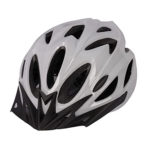 Mountain Bike Helmet : AFSDF Bike Helmet Detachable Brim Breathable MTB Mountain Bicycle Helmet for Unisex Men Women Adjustable Cycle Helmets, Gray