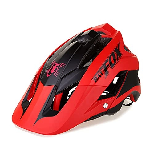 Mountain Bike Helmet : AFSDF Cycle Helmet MTB Bike Bicycle Hoverboard Helmet for Riding Safety Lightweight Adjustable Breathable Helmet for Men Women Kids Childs, Red