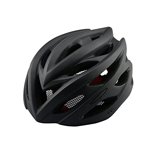 Mountain Bike Helmet : AiKoch Matte Black Cycling Helmet Women Men Bicycle Helmet MTB Bike Mountain Road Cycling Safety Outdoor Sports Big Helmet For MTB (Color : Matte Black)