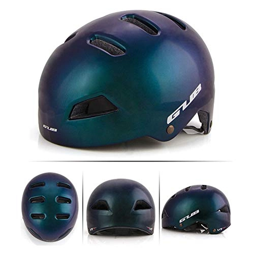 Mountain Bike Helmet : AKDSteel V1 Safety Helmet Road Mountain Bike Riding Skateboard Rock Climbing Mountaineering Rafting Rescue Helmet Aurora Blue L, Outdoor Supply for Sports