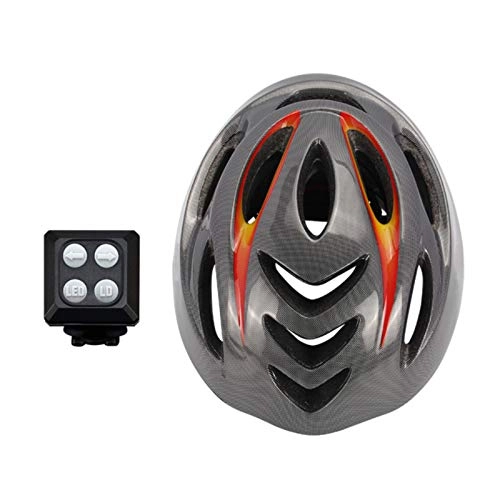 Mountain Bike Helmet : Akin Smart Bicycle Helmet Unisex 54-61cm USB Smart Bicycle Helmet with Wireless Turn Signal Light and Remote Control Mountain Bike Electric Bike Riding Safety Helmet with LED Light