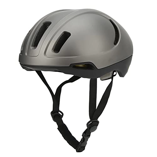 Mountain Bike Helmet : Alomejor Mountain Bike Bicycle Helmet, Integrated Molded Bicycle Helmet, Breathable EPS Foam for Road Riding for Men and Women (Titanium)