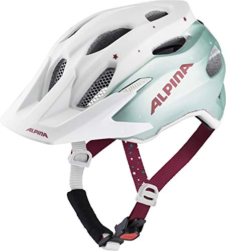 Mountain Bike Helmet : Alpina CARAPAX JR. pistachio-cherry matt 51-56