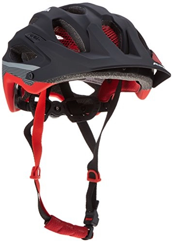Mountain Bike Helmet : Alpina Caravax Mountain Bike Helmet - Black / Red, 53-57 cm