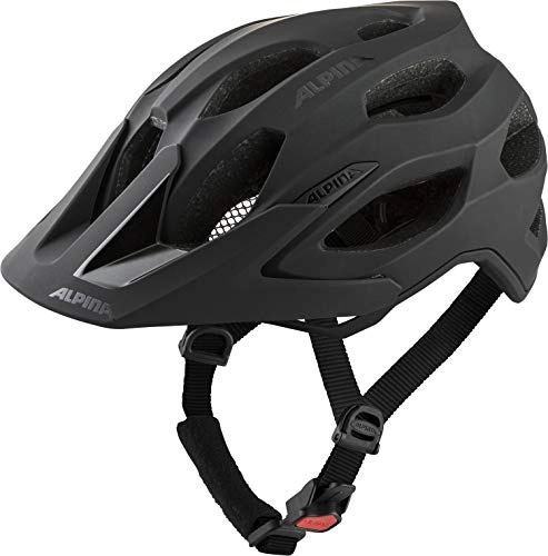 Mountain Bike Helmet : ALPINA Unisex-Adults, CARAPAX 2.0 helmet, black matt, 57-62 cm