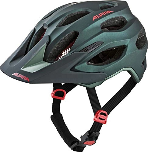 Mountain Bike Helmet : Alpina Unisex's CARAPAX 2.0 Cycling Helmet, seamoss, 52-57