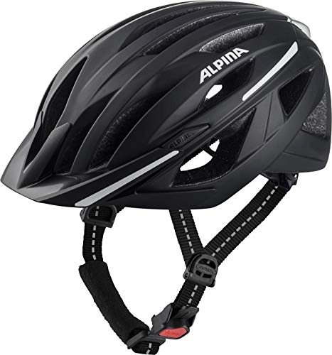 Mountain Bike Helmet : ALPINA Unisex-Youth HAGA Cycling helmet, black matt, 55-59