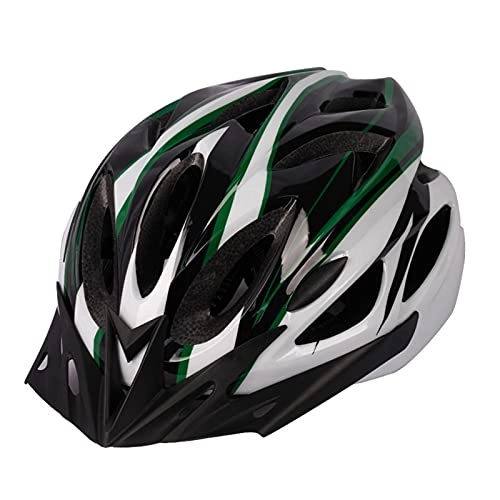 Mountain Bike Helmet : AMAZOM Bike Helmet with Detachable Visor, Adjustable 57-62Cm Adult Helmets for Men Women, 18 Vents Cycling Bicycle Helmet for BMX MTB Mountain Road Bike, Black and white