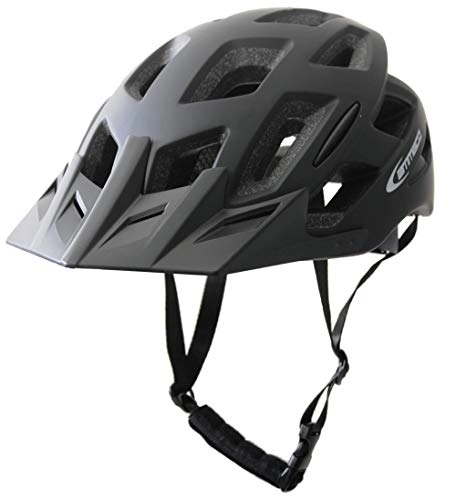 Mountain Bike Helmet : Ammaco. Adults Cycling Mens Womens Mountain Bike Road Bike Commuter Helmet & Rear 3 'V' LED Light (55-58cm)