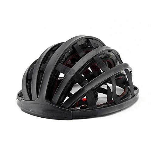 Mountain Bike Helmet : AN Bicycle Helmet, Bike Armor Mountain Bike Armor Portable Folding Suitable for Mountain Biking, Black