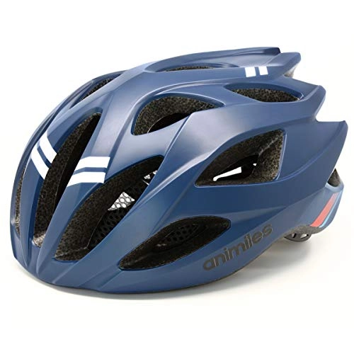 Mountain Bike Helmet : ANIMILES Bike Helmets for Adult Men Women Lightweight Bicycle Helmet Mountain Road Cycling Helmet Adjustable Size 21 to 24 Inches (Blue)