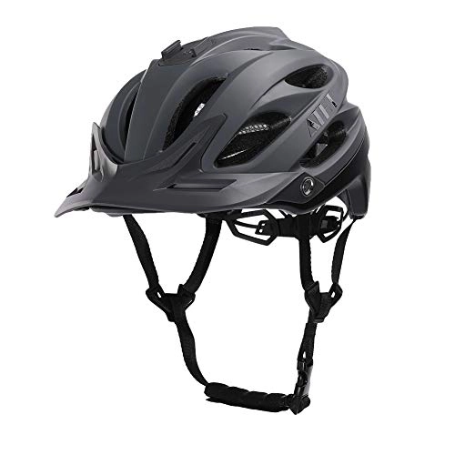 Mountain Bike Helmet : Atphfety Mountain Bike Helmet, MTB Road Bicycle Cycling Helmets with Camera Mount for Adult Men / Women (Gray)