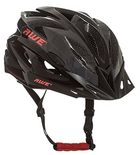 Mountain Bike Helmet : AWE AWEAir FREE 5 YEAR CRASH REPLACEMENT* In Mould Adult Mens Cycling Helmet 58-61cm Black, Carbon