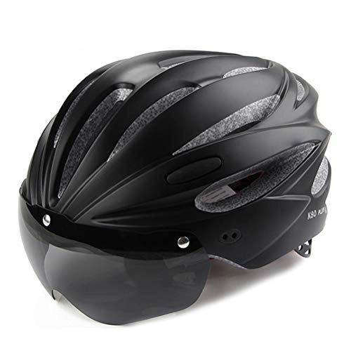 Mountain Bike Helmet : BakaKa Fahrradhelm mit abnehmbarer Magnetbrille Visierschild für Frauen Männer Fahrrad Mountain & Road Fahrradhelme