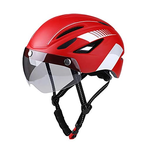 Mountain Bike Helmet : BANGSUN 1PC Mountain Bicycle Helmet Cycle Helmet Widened Lens Enlarge Vents Usb Charging Tail Light Ventilation Breathable