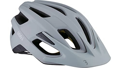 Mountain Bike Helmet : BBB Cycling Bike Dune BHE-22B Cycling Road and Mountain Helmet MIPS Safety Protection Lightweight Detachable Visor CE Certified Mens Womens Size M (55-58cm), Matt White 2.0