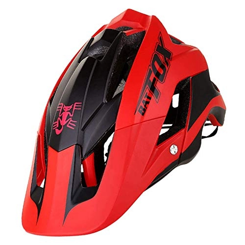 Mountain Bike Helmet : beijieaiguo Bike Helmet Adjustable Lightweight Bicycle Safety Protection with Vents Cycle Helmet for Road Mountain Cycle Mtb Men Women Red