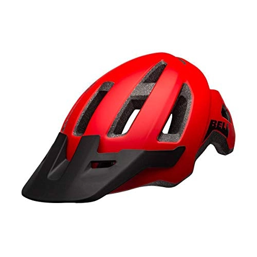 Mountain Bike Helmet : BELL Men's Nomad Mountain Bike Helmet, Matte red / Black, standard size