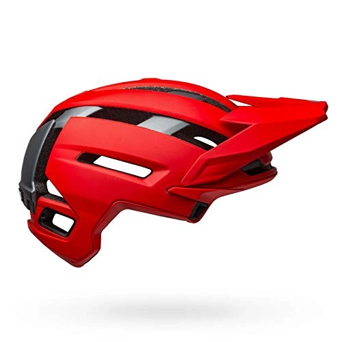 Mountain Bike Helmet : BELL Men's Super Air Mips Mountain Bike Helmet, Matte Finish red / Grey, L | 58-62cm