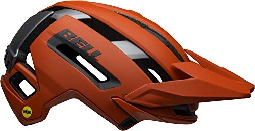 Mountain Bike Helmet : BELL Men's Super Air Mips Mountain Bike Helmet, Matte Finish red / Grey, S | 52-56cm