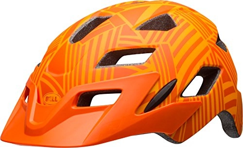 Mountain Bike Helmet : Bell Sidetrack Youth Cycling Helmet, Matt Tang / Orange Seeker, Unisize 50-57 cm