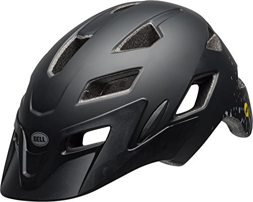 Mountain Bike Helmet : Bell Sidetrack Youth MIPS Cycling Helmet, Matt Black / Silver Fragments, Unisize 50-57 cm