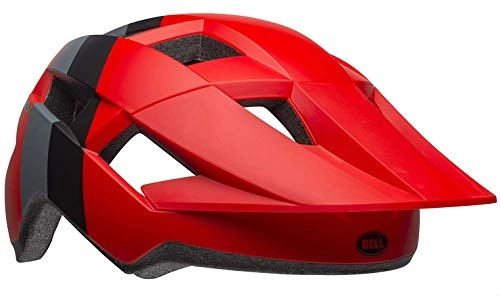 Mountain Bike Helmet : BELL Spark Mens Mountain Bike Helmet - Matt Bright Red, Universal / Adult Male Man MTB Trail Off Road Enduro Dirt Jump Riding Ride Bicycle Cycling Cycle Head Wear Skull Protection Safety Safe Guard